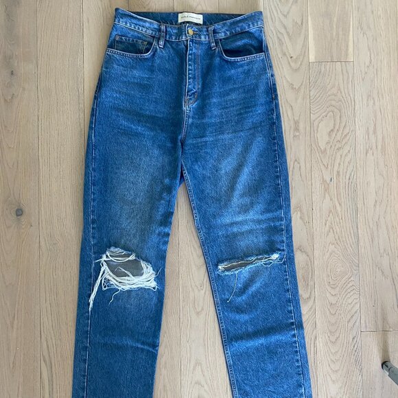 Josephine Skriver x Triarchy Relaxed-Fit Distressed Jeans - Picture 5 of 7